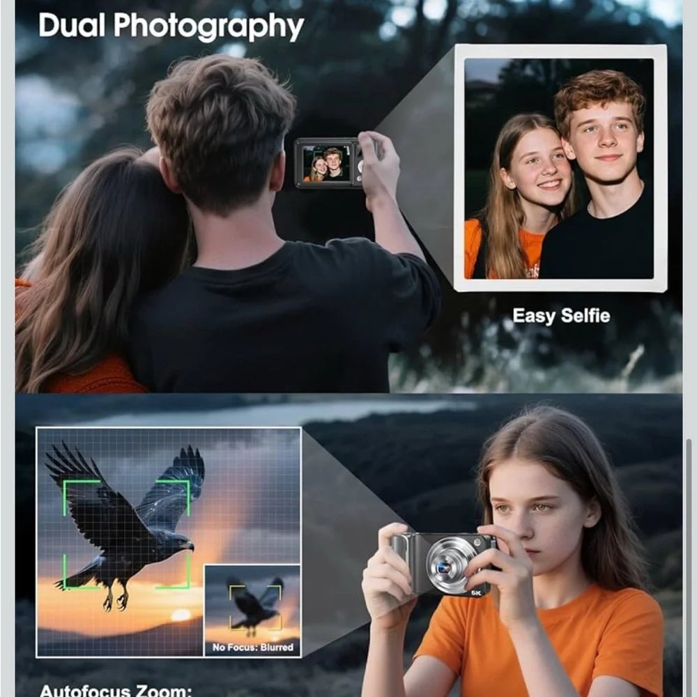 New in Box - Amazon - 5K Digital Camera for Photography